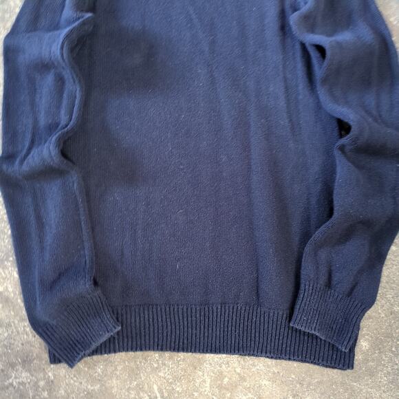 Gap Mock Sweater Womens L Dark Blue Pullover Sweatshirt Turtle Neck Knit - Picture 3 of 8